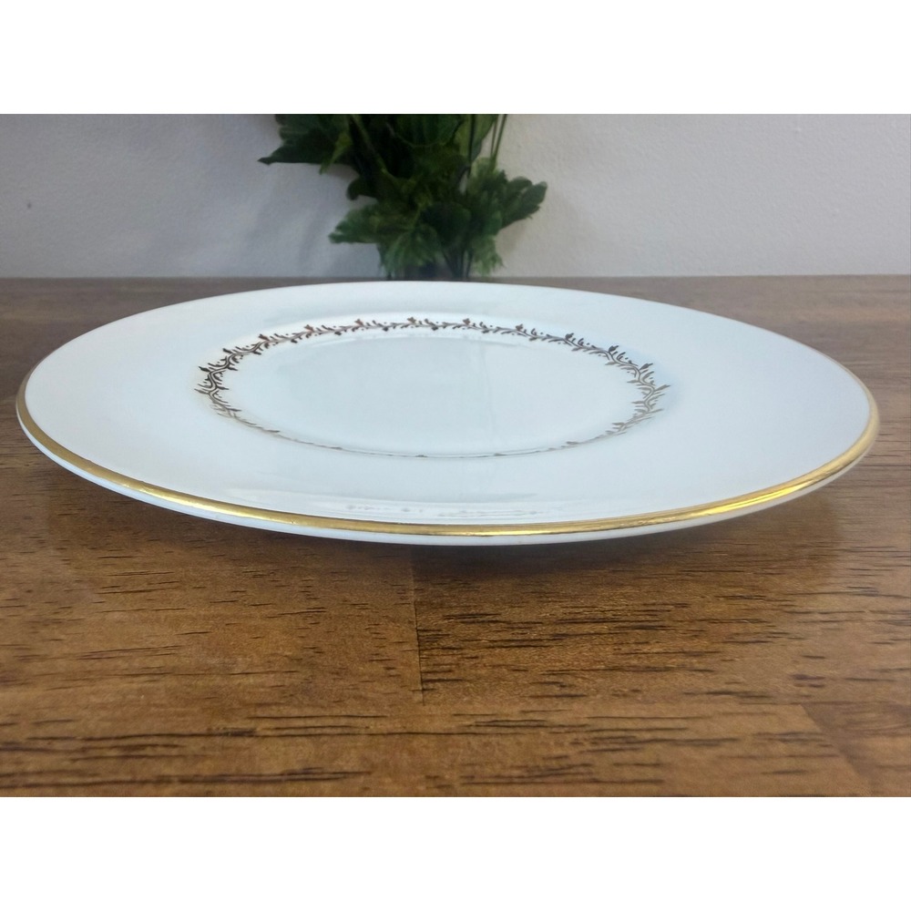 Coalport Cornet Side Plate Gold Trim English Bone China Dessert Plate - Picture 4 of 7